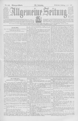 Allgemeine Zeitung Freitag 1. Juni 1900