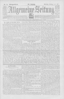 Allgemeine Zeitung Freitag 8. Juni 1900