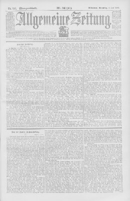 Allgemeine Zeitung Samstag 9. Juni 1900