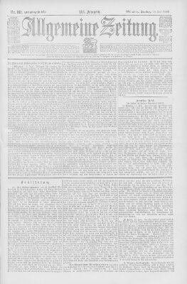 Allgemeine Zeitung Freitag 15. Juni 1900