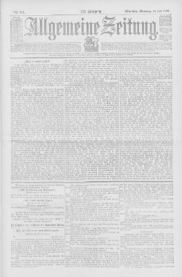 Allgemeine Zeitung Sonntag 24. Juni 1900