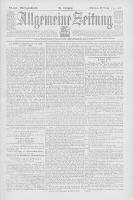 Allgemeine Zeitung Mittwoch 4. Juli 1900