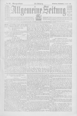 Allgemeine Zeitung Mittwoch 18. Juli 1900