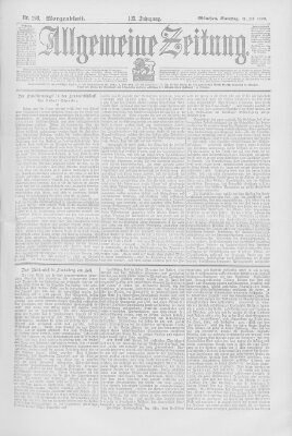 Allgemeine Zeitung Samstag 21. Juli 1900