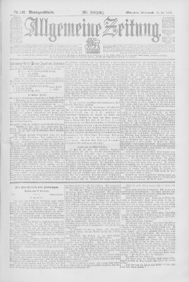 Allgemeine Zeitung Mittwoch 25. Juli 1900