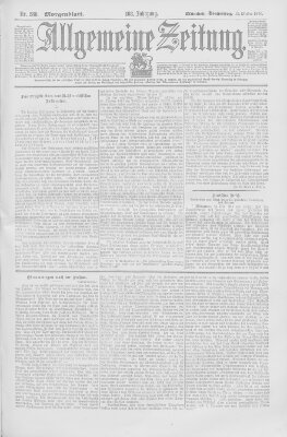 Allgemeine Zeitung Donnerstag 11. Oktober 1900