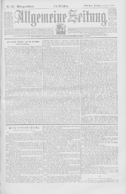 Allgemeine Zeitung Freitag 12. Oktober 1900