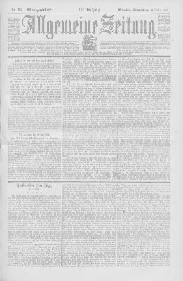 Allgemeine Zeitung Donnerstag 18. Oktober 1900