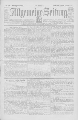 Allgemeine Zeitung Freitag 26. Oktober 1900