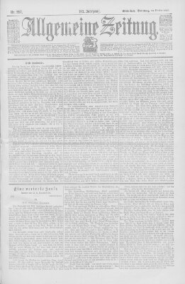 Allgemeine Zeitung Sonntag 28. Oktober 1900