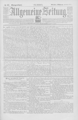 Allgemeine Zeitung Mittwoch 31. Oktober 1900