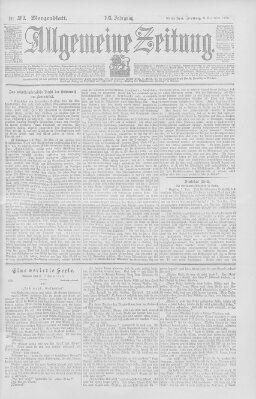 Allgemeine Zeitung Freitag 9. November 1900