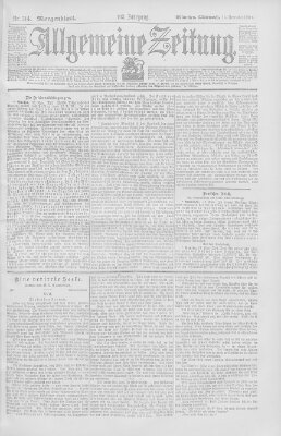 Allgemeine Zeitung Mittwoch 14. November 1900