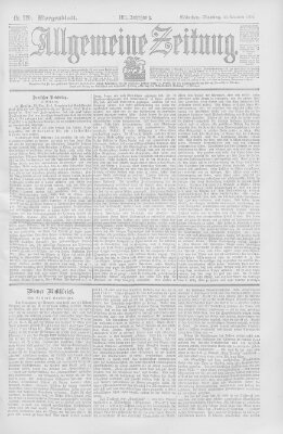 Allgemeine Zeitung Dienstag 20. November 1900