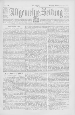 Allgemeine Zeitung Sonntag 2. Dezember 1900