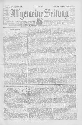 Allgemeine Zeitung Dienstag 4. Dezember 1900