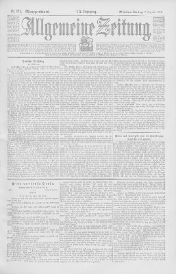 Allgemeine Zeitung Freitag 7. Dezember 1900