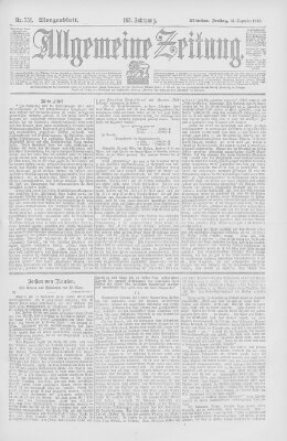 Allgemeine Zeitung Freitag 21. Dezember 1900