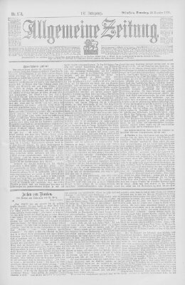 Allgemeine Zeitung Sonntag 23. Dezember 1900