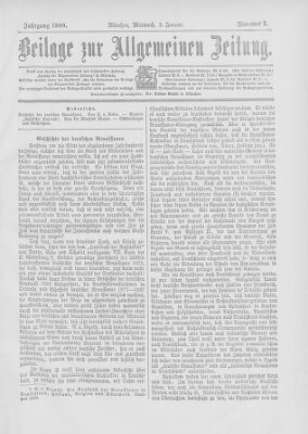 Allgemeine Zeitung Mittwoch 3. Januar 1900