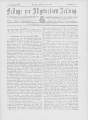 Allgemeine Zeitung Mittwoch 28. März 1900