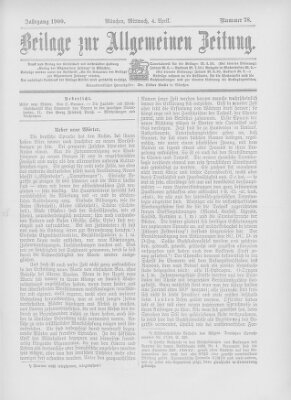 Allgemeine Zeitung Mittwoch 4. April 1900