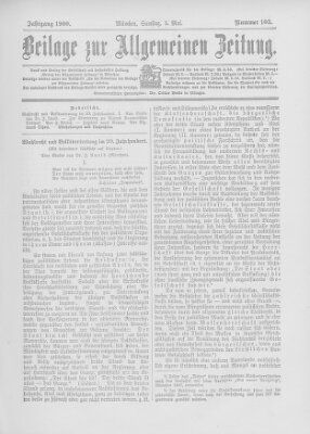 Allgemeine Zeitung Samstag 5. Mai 1900