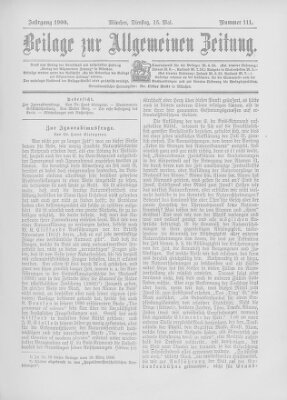 Allgemeine Zeitung Dienstag 15. Mai 1900