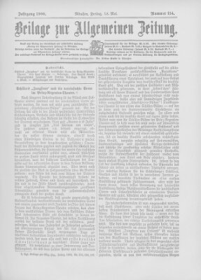 Allgemeine Zeitung Freitag 18. Mai 1900