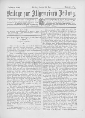 Allgemeine Zeitung Dienstag 22. Mai 1900