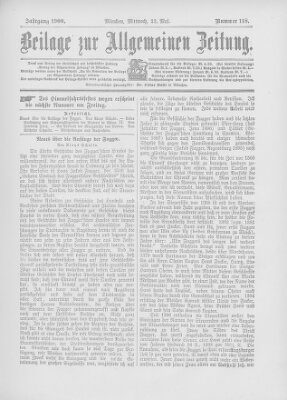 Allgemeine Zeitung Mittwoch 23. Mai 1900