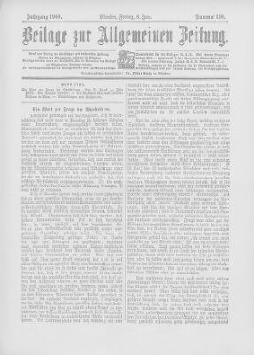 Allgemeine Zeitung Freitag 8. Juni 1900