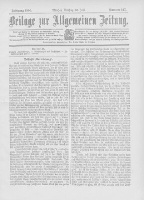 Allgemeine Zeitung Samstag 30. Juni 1900