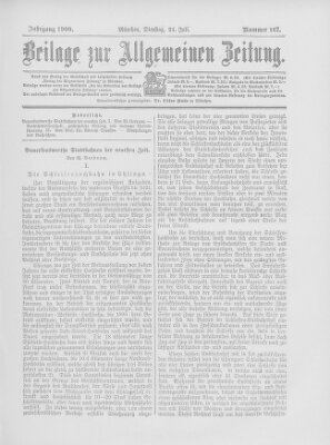 Allgemeine Zeitung Dienstag 24. Juli 1900