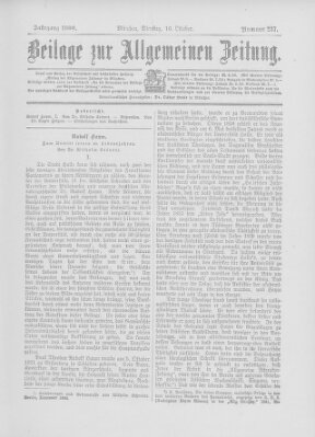 Allgemeine Zeitung Dienstag 16. Oktober 1900