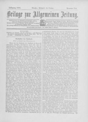 Allgemeine Zeitung Mittwoch 24. Oktober 1900