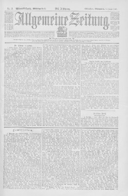 Allgemeine Zeitung Mittwoch 2. Januar 1901