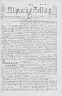 Allgemeine Zeitung Sonntag 6. Januar 1901