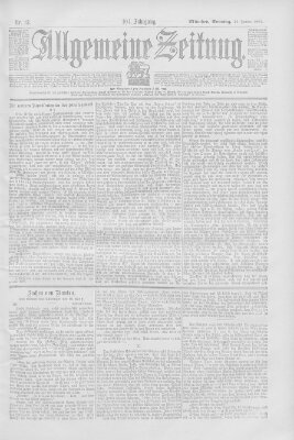 Allgemeine Zeitung Sonntag 13. Januar 1901