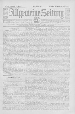 Allgemeine Zeitung Mittwoch 16. Januar 1901