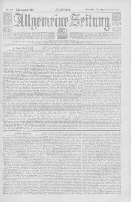 Allgemeine Zeitung Dienstag 22. Januar 1901