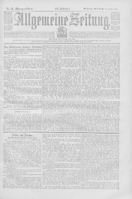 Allgemeine Zeitung Mittwoch 23. Januar 1901