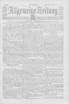 Allgemeine Zeitung Sonntag 3. Februar 1901