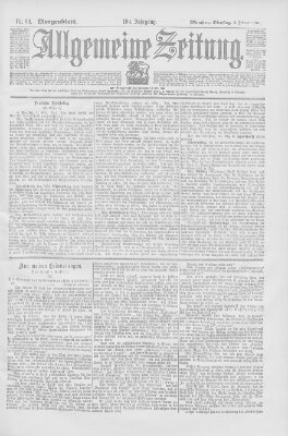 Allgemeine Zeitung Dienstag 5. Februar 1901