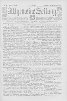 Allgemeine Zeitung Freitag 8. Februar 1901