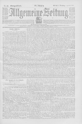 Allgemeine Zeitung Samstag 9. Februar 1901