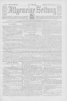 Allgemeine Zeitung Mittwoch 20. Februar 1901