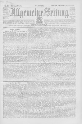 Allgemeine Zeitung Donnerstag 28. Februar 1901