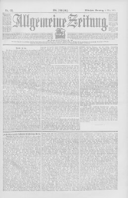 Allgemeine Zeitung Sonntag 3. März 1901