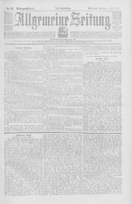 Allgemeine Zeitung Samstag 9. März 1901